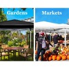 Outdoor Canopy Tent, Wedding Party Tent Sun Shade Metal Frame Shelter - 2 of 4