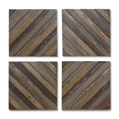 Wood Decorative Panels - Set of 4 - Threshold™