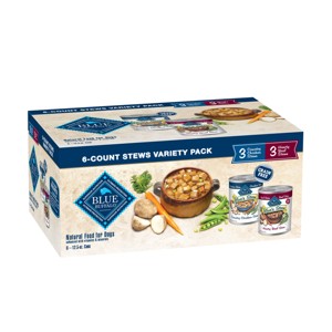 Blue Buffalo Blue's Stew Chicken & Beef In Gravy Wet Dog Food Variety Pack for Adult Dogs, Grain-Free - 12.5oz/6ct - 1 of 4