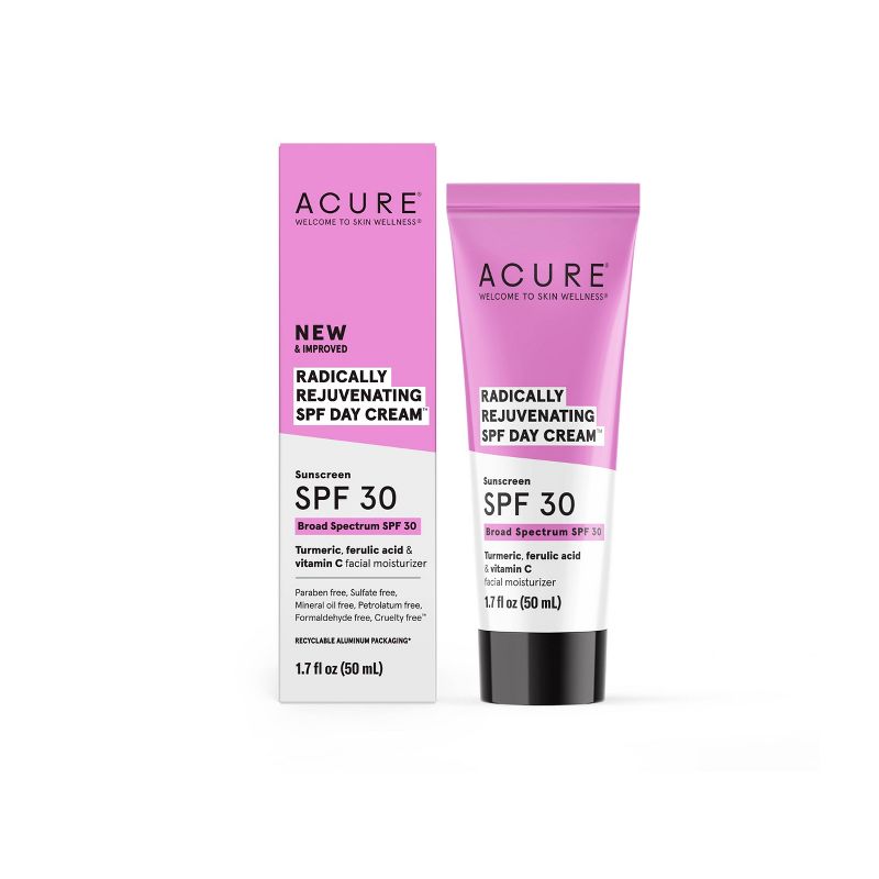 Acure Radically Rejuvenating Day Face Cream - SPF30 - 1.7 fl oz, 1 of 3