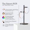 Brightech Saturn RGB Modern Dimmable Removable Ring Light (Includes LED Light Bulb) Tree Desk Table Lamp Matte Black - 3 of 4