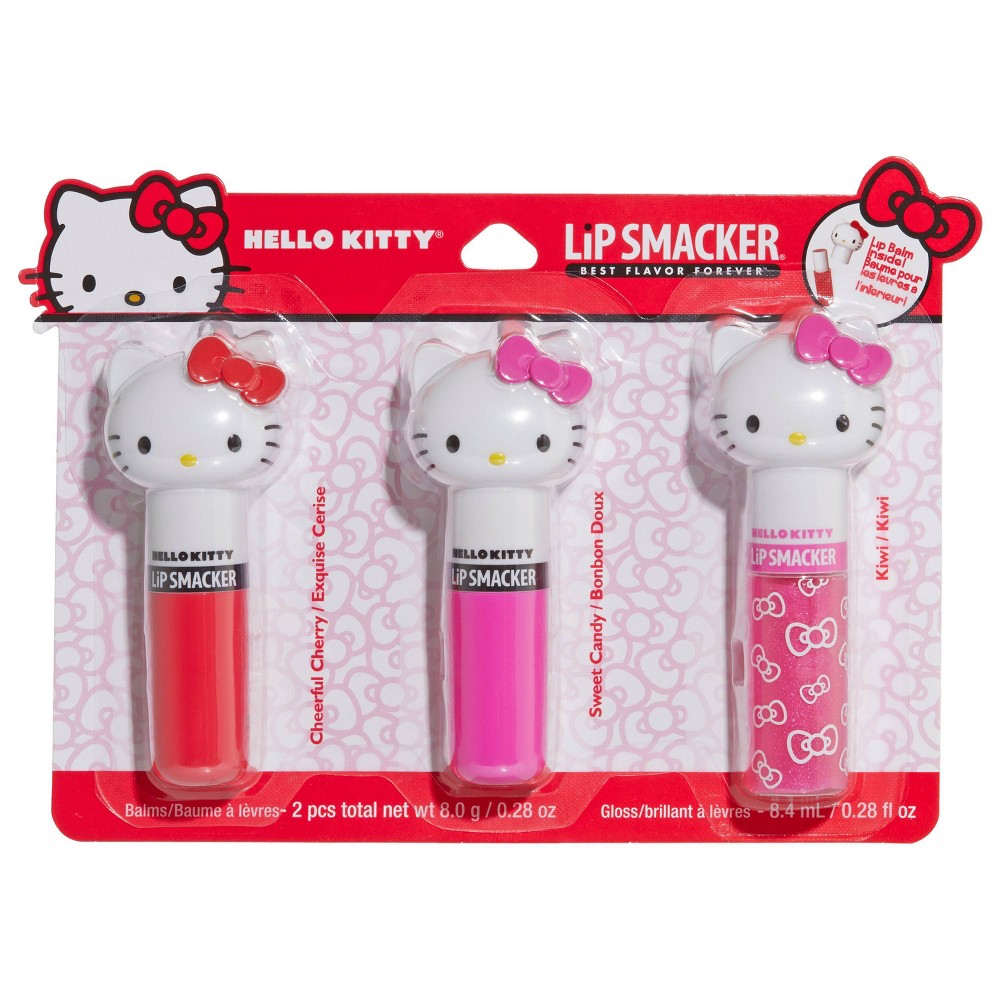 Photos - Cream / Lotion Lip Smacker Hello Kitty Lip Makeup - Lippy Pal - 0.56oz/3pk 