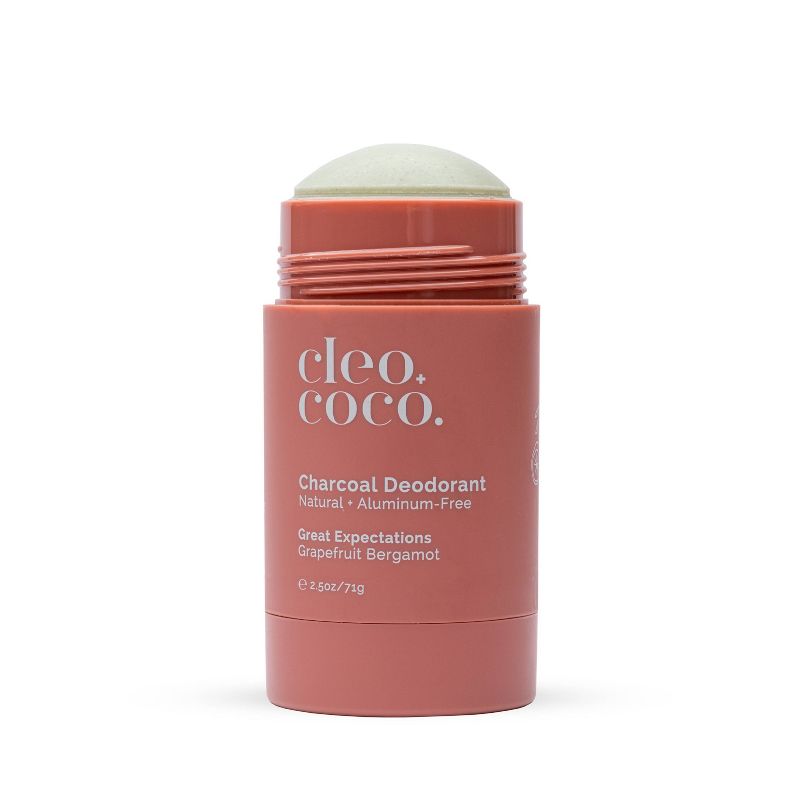 cleo+coco. Natural Charcoal Deodorant For Men and Women - Aluminum Free -Grapefruit Bergamot - 1.7oz, 6 of 14