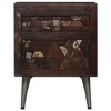 vidaXL Bedside Cabinet Solid Reclaimed Wood 15.7"x11.8"x19.6" - 2 of 4