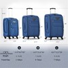 Lyngins 20/24/28 Inch 3PCs Softside Luggage Sets with TSA Lock,Upright Carry on Luggage,Lightweight Expandable Suitcase Sets for Family Trips - 3 of 4