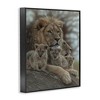 Stupell Industries King Lion Baby Cubs Wild Safari Animal Family Black Framed Giclee Art - 3 of 4