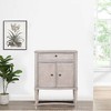 Acme Furniture Wynsor Wine Rack Vintage Bone White Finish - 2 of 4