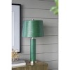 Metal Table Lamp Comes with Various Base Styles and a Hemp Lampshade for Modern Bedside Tables Desks Living Rooms - 4 of 4