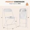 MAYEERTY 4 Piece Folding Chair Indoor Outdoor Portable Stackable - 3 of 4