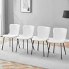 CAVINAS Luxury Dining Chair,Set of 4,Upholstery Chairs for Dining Room with Metal Legs,Minimalist Dining Chairs - 2 of 4