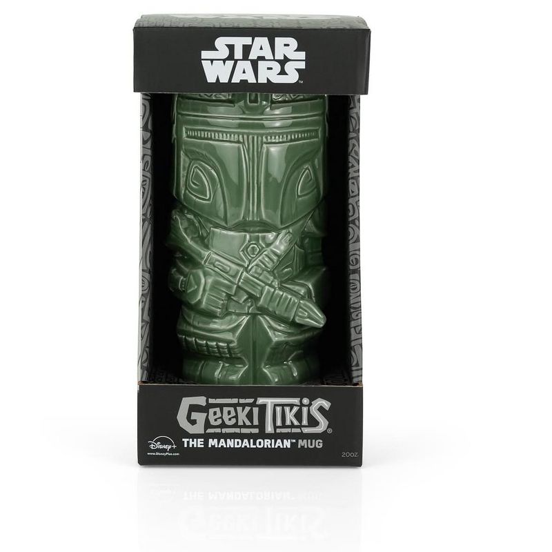 Beeline Creative Geeki Tikis Star Wars The Mandalorian Mando Mug | Ceramic Tiki Cup | 20 Ounces, 4 of 7