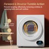 ROVSUN 110V Portable Clothes Dryer, 1.5 cu.ft Front Load Laundry Tumble Dryer with Stainless Steel Tub & LCD Touch Panel for Apartment, Dorm, 850W - 4 of 4