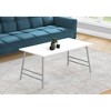 Monarch Specialties Dining Table 60Inch Rectangular Kitchen Dining Room Laminate White Contemporary Modern - 2 of 4