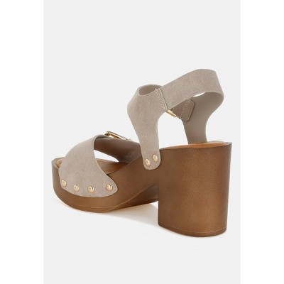 Lhasa Real Suede Leather Clog Sandals : Target