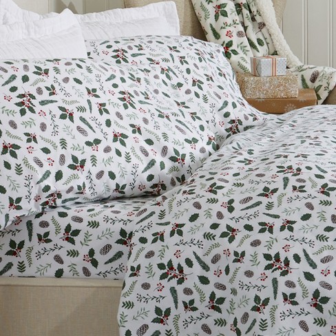 Great Bay Home Cotton Printed Flannel Sheet Set (king, Little Holly