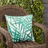 Saro Lifestyle Fern Foliage Outdoor Poly Filled Throw Pillow, 18"x18", Green - 3 of 3