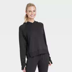 Women's Modal Hooded Sweatshirt - All in Motion™ Black XXL