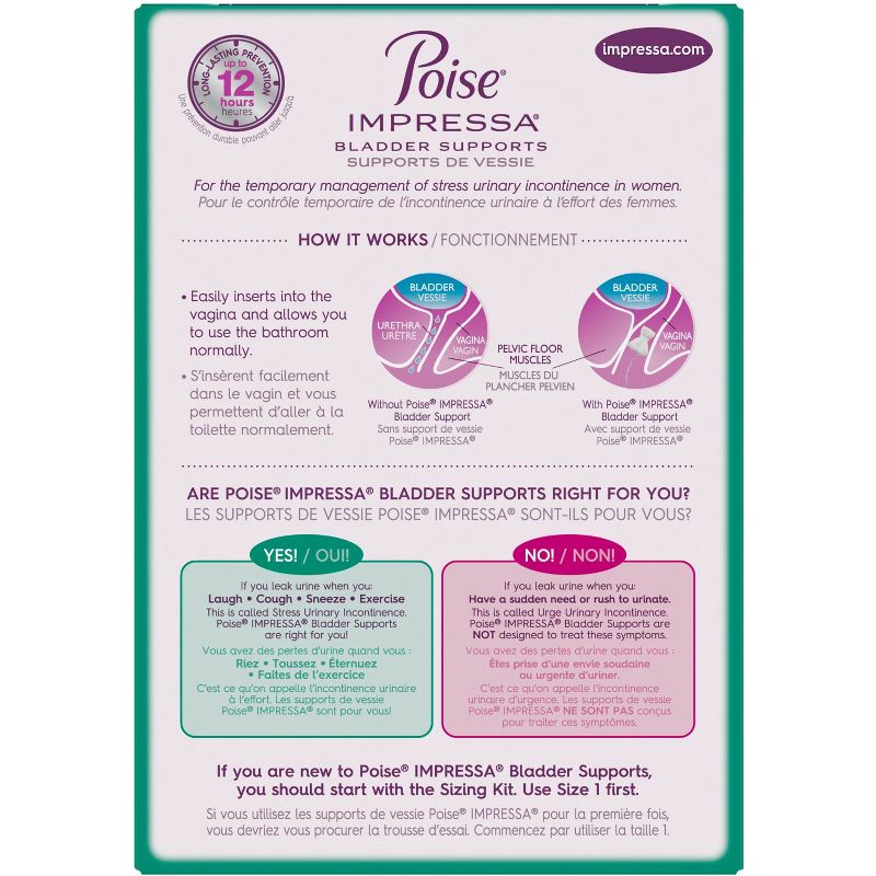 Poise Impressa Incontinence Bladder Control Support for Women - 21ct, 3 of 13