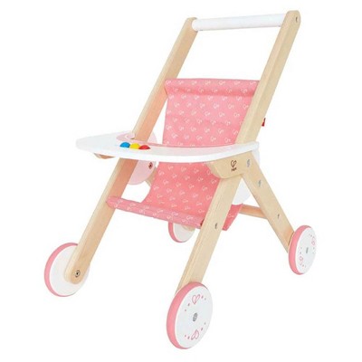 wooden baby doll stroller