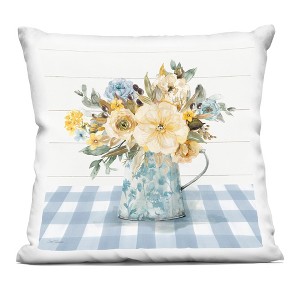 Stupell Industries Summer Bouquet Farmhouse Floral Indoor Decorative Throw Pillow, 18 x 18 - 1 of 3