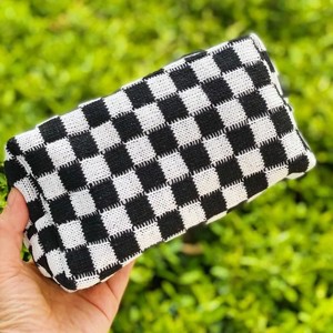 Checkerboard cosmetic bag - 1 of 4