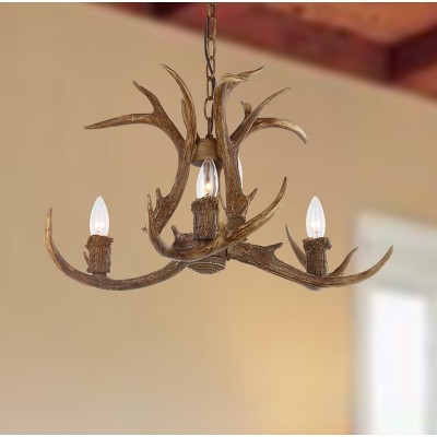 Makani Brown Resin Antler Mini Chandelier