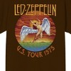 Led Zeppelin U.S. Tour 1975 T-Shirt - Vintage Rock Crew Neck Short Sleeve T-shirt - 2 of 2