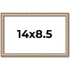 PosterPalooza | Photo Size Minimalist Silver Picture Frame - UV Acrylic, Foam Board Backing, Hanging Hardware - 2 of 4