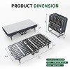 Twin Folding Bed with Memory Foam Mattress Portable Rollaway Bed Sturdy Metal Frame 75' x 38' - 3 of 4