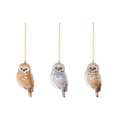 Gallerie II Owl Ornaments, A/3