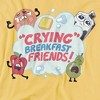 Steven Universe Crying Breakfast Friends Adult T-Shirt - 2 of 4
