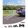 Loading Ramps for Pickup Trucks, Lightweight Aluminum Ramps with Load Straps for Motorcycle, Lawn Mowers, ATV/UTV - 4 of 4