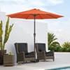 Hyleory 9'  Sunbrella with 8 ribs,Hyleory Tilt Market Patio Umbrella with Oval Ribs Iron Pole, Sturdy and Adjustable - 2 of 4