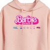 Women's - Barbie - Barbie Transportaion Vehicles Cropped Graphic Hoodie - 2 of 3