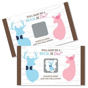 Big Dot of Happiness Boy Buck or Doe - Hunting Gender Reveal Scratch Off Cards - Baby Shower Game - 22 Count - 1 of 4