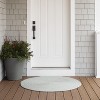 Colonial Mills Ibiza Woven Chevron Doormats - Sky 65” x 65” - 2 of 3