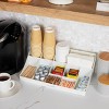 Mind Reader 11 Compartment Breakroom Coffee Condiment Organizer, White - 3 of 4
