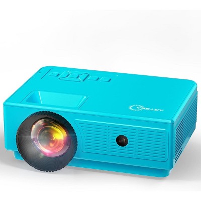 ELEPHAS Mini Projector, 1080P Supported 4500L Portable Outdoor Movie, Phone Projector Compatible with HDMI, USB, TV, Laptop, iOS and Android,Blue