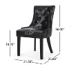 Christopher Knight Home Maggie Contemporary Tufted Armless Dining Chairs (Set of 2) - 3 of 4
