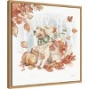 Amanti Art 22"x22" Autumn Dogs II by Mary Urban Framed Canvas Wall Art Print - 2 of 4