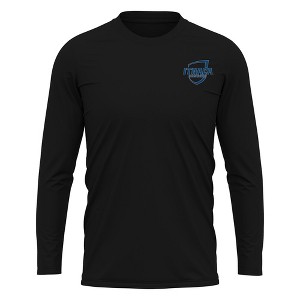 Ithaca College Adult Sport Long Sleeve Left Chest Logo, Athletic Heather - 1 of 4