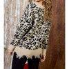 Women's Frayed Leopard Sweater - Mainstrip - 4 of 4