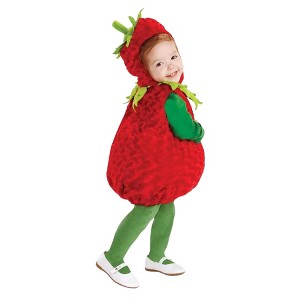 Underwraps Costumes Belly Babies Strawberry Costume Toddler - 1 of 4