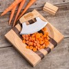 Lehman's ULU Knife and Chopping Bowl, Stainless Steel Rocker Knife Chops and Minces Salad, Vegetables and Herbs, with Hardwood Bowl or Cutting Board - 3 of 4
