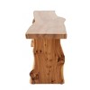 Elm Wood Bench, Solid Wood Dining Bench, Entrance Bench, Shoe Bench, Suitable For Living Room, Bedroom, Hallway, Dining Room - 4 of 4