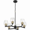Craftmade Lighting Avante Grand 6 - Light Chandelier in  Flat Black/Satin Brass - 4 of 4