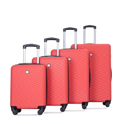 Kumasinova 4 Pcs ABS Luggage Set,Airline-Approved Spinner Suitcases with TSA Lock,Lightweight Carry-On&Chekced Luggage,16/20/24/28"