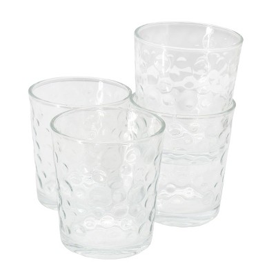 Gibson Home Moonstone Glass Double Old Fashion and Tumbler Set