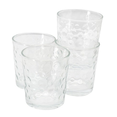 Gibson Home 4 Piece 13.5 Ounce Bubble Double Old-fashioned Glassware Set :  Target