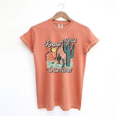 Simply Sage Market Women's Keepin It Wild Colorful Short Sleeve Garment Dyed Tee
